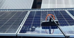 automatic solar panel cleaning system